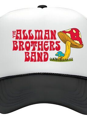The Allman Brothers Printed Retro Logo Foam Trucker Mesh Snapback Cap Hat